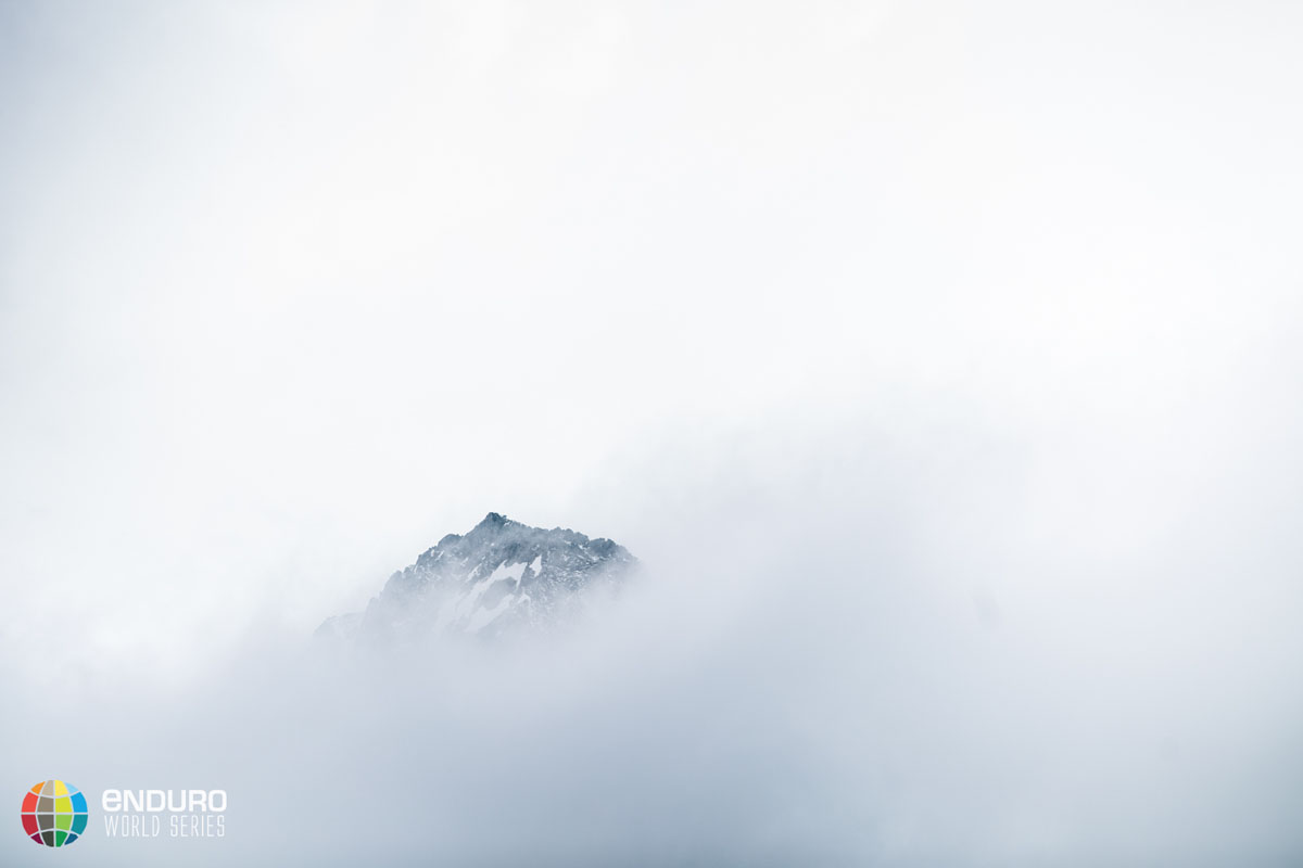 Misty mountain. EWS Rd 4, La Thuile. Photo by Matt Wragg