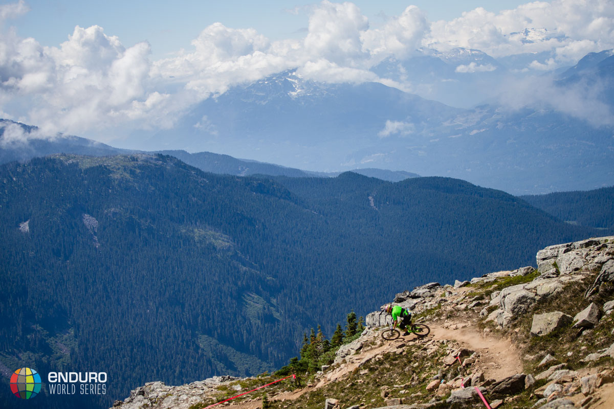 Greg Callaghan in practice on stage 5. EWS 6 2014 Whistler. Photo by Matt Wragg