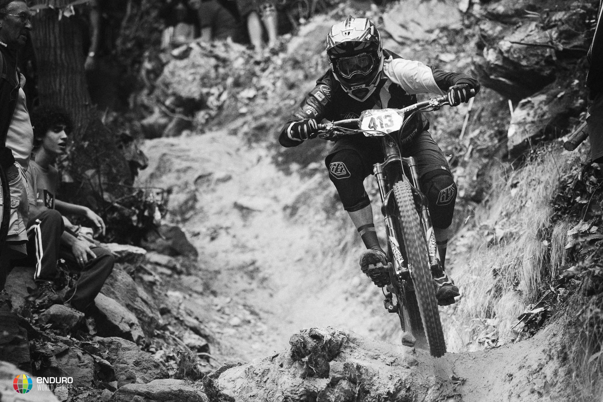 Anne Carolin Chausson raced her way to third place today, her last ever day of EWS racing as she's not racing tomorrow
