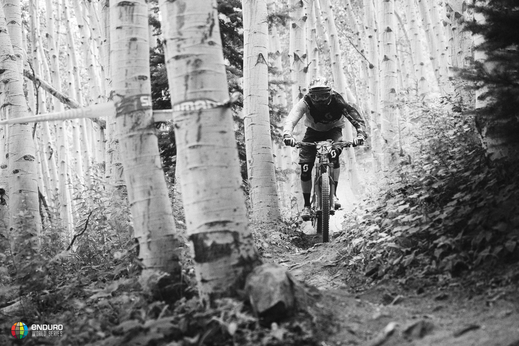 Remy Absalon has had a consistent day and pushed hard in the aspens to 7th overall
