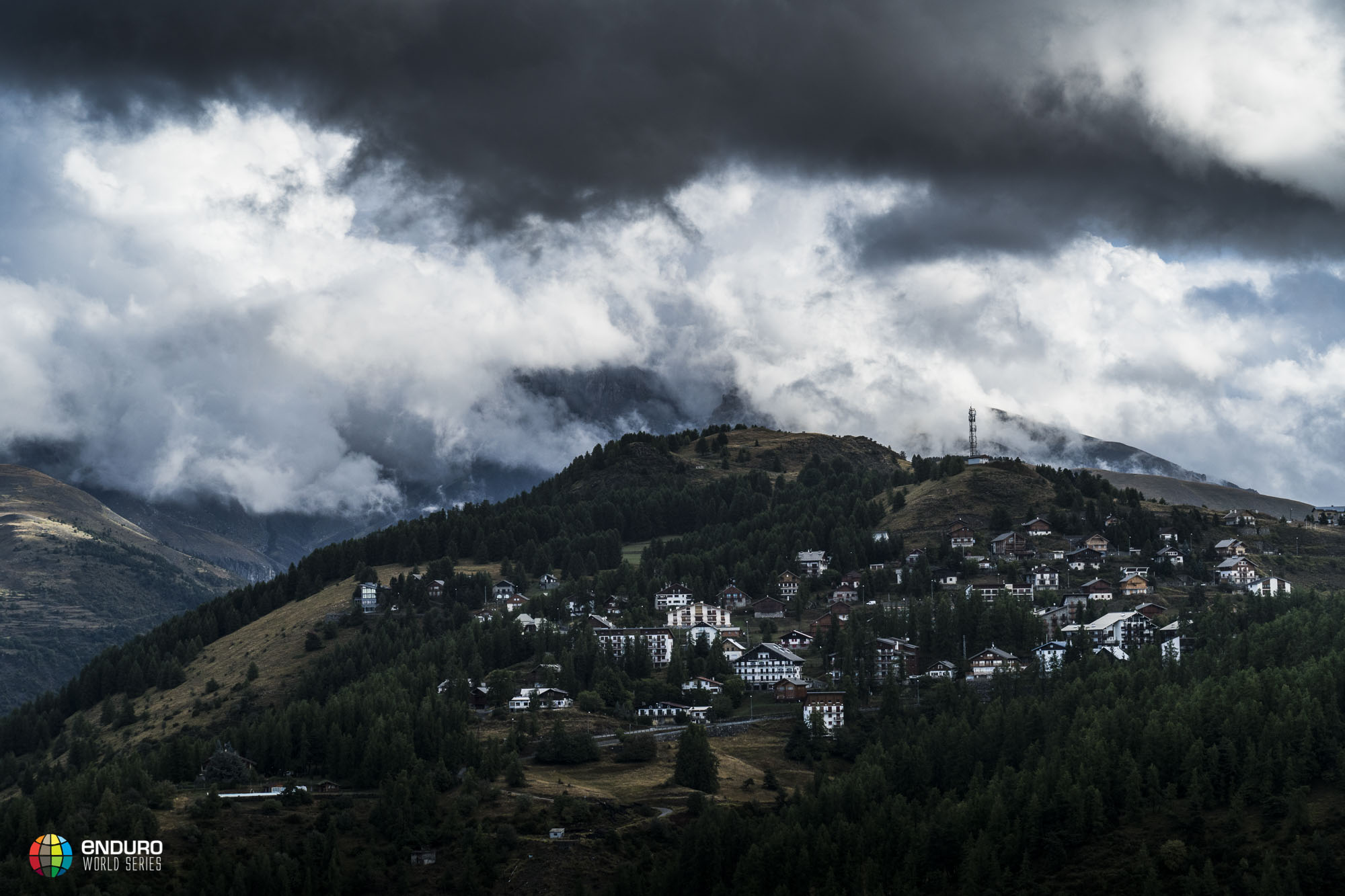 The view of Valberg was revealed after the cloud lifted from the storm the night before